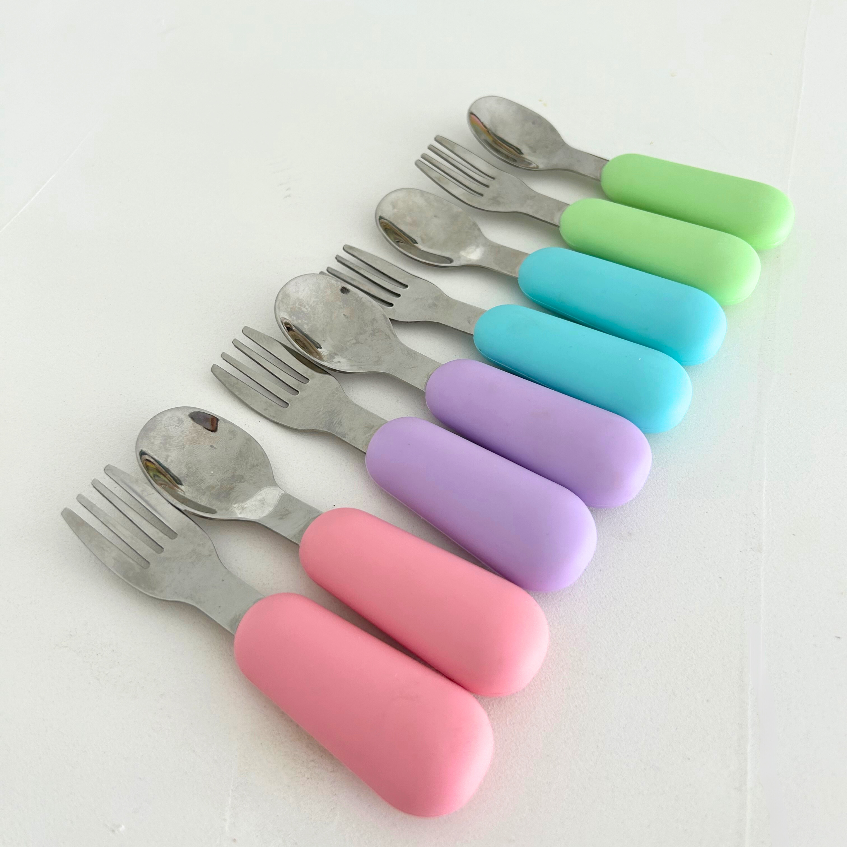 Aqua Spoon and Fork Set