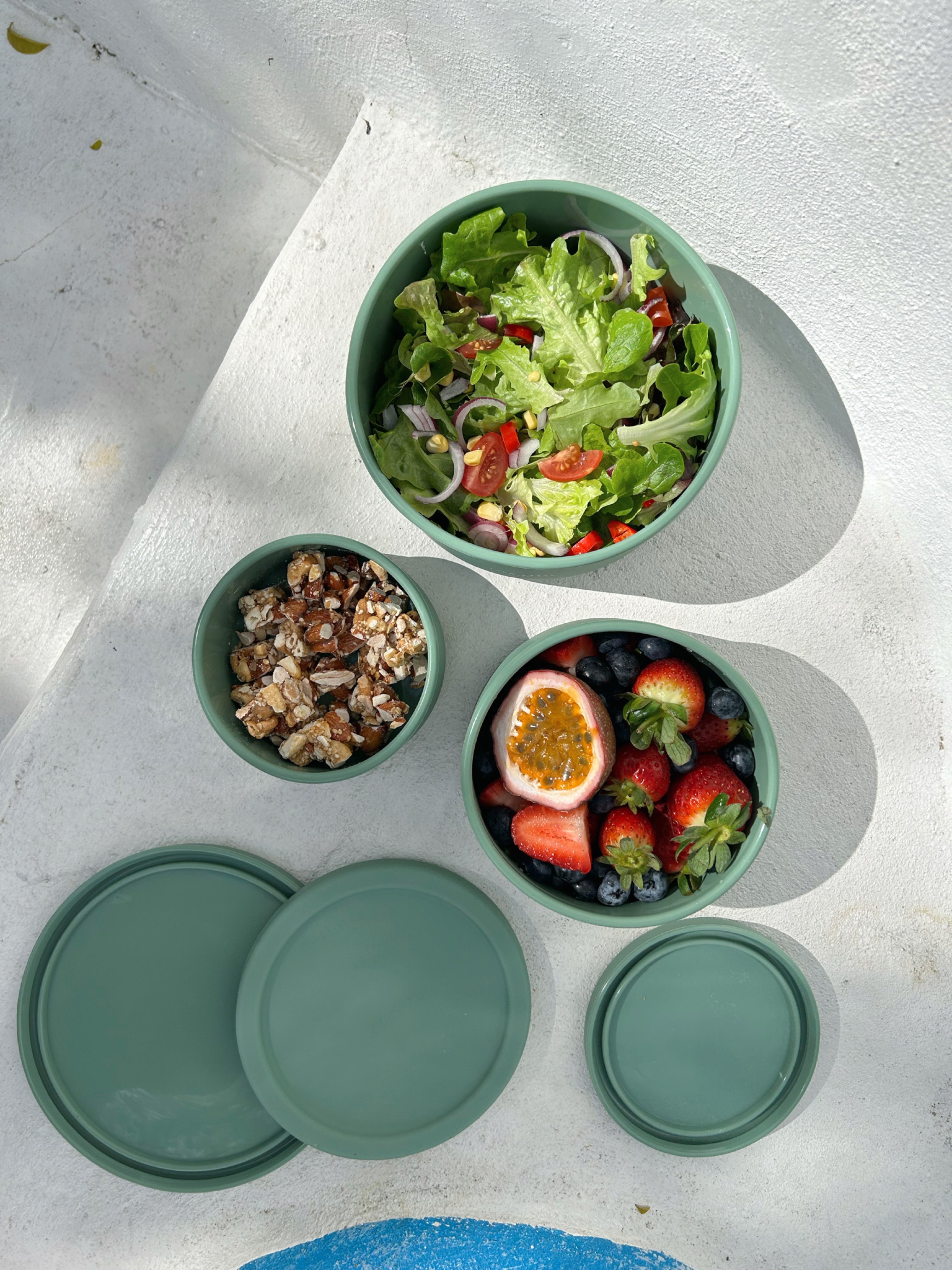 Sage Medium Round Container