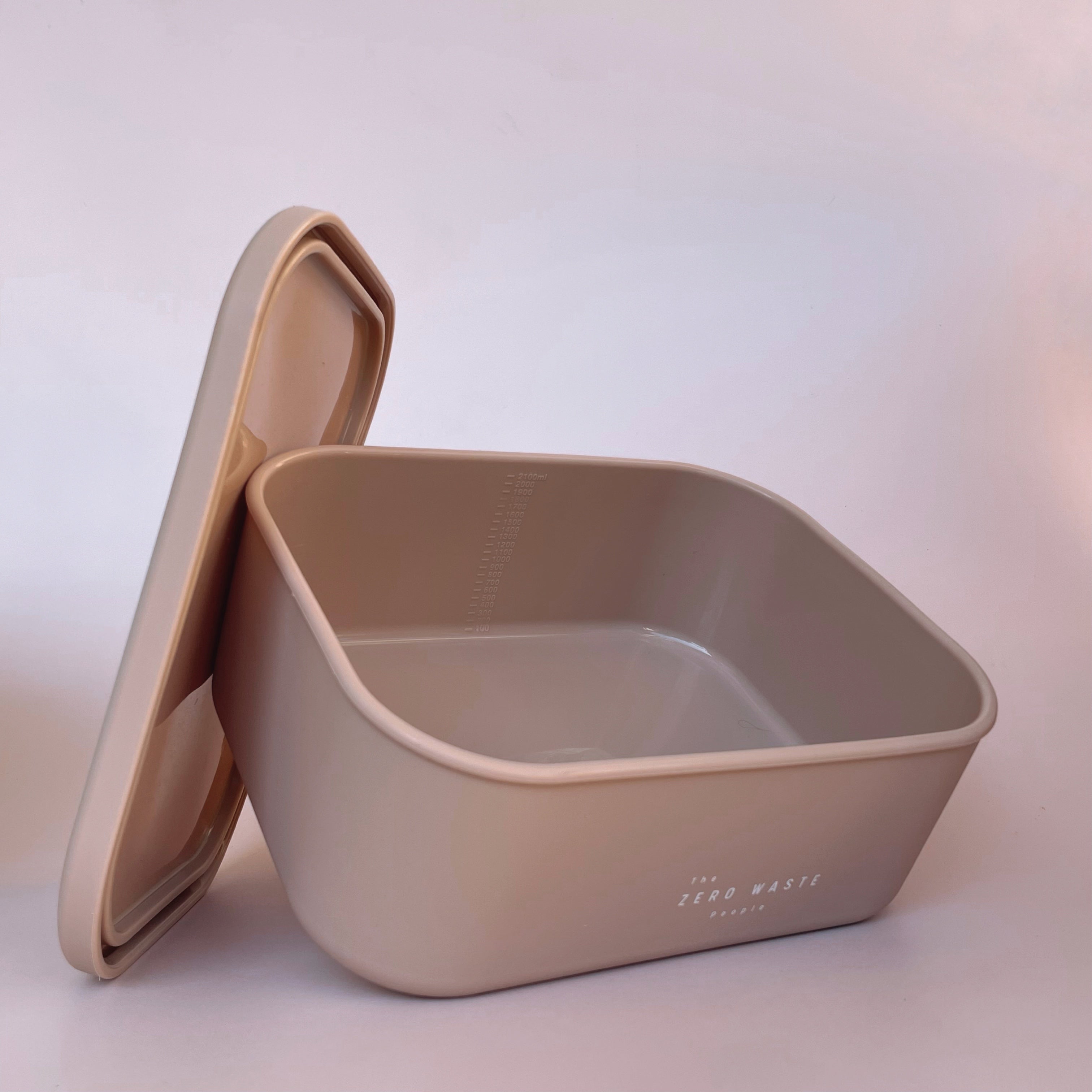 Nude XL Rectangle Silicone Container