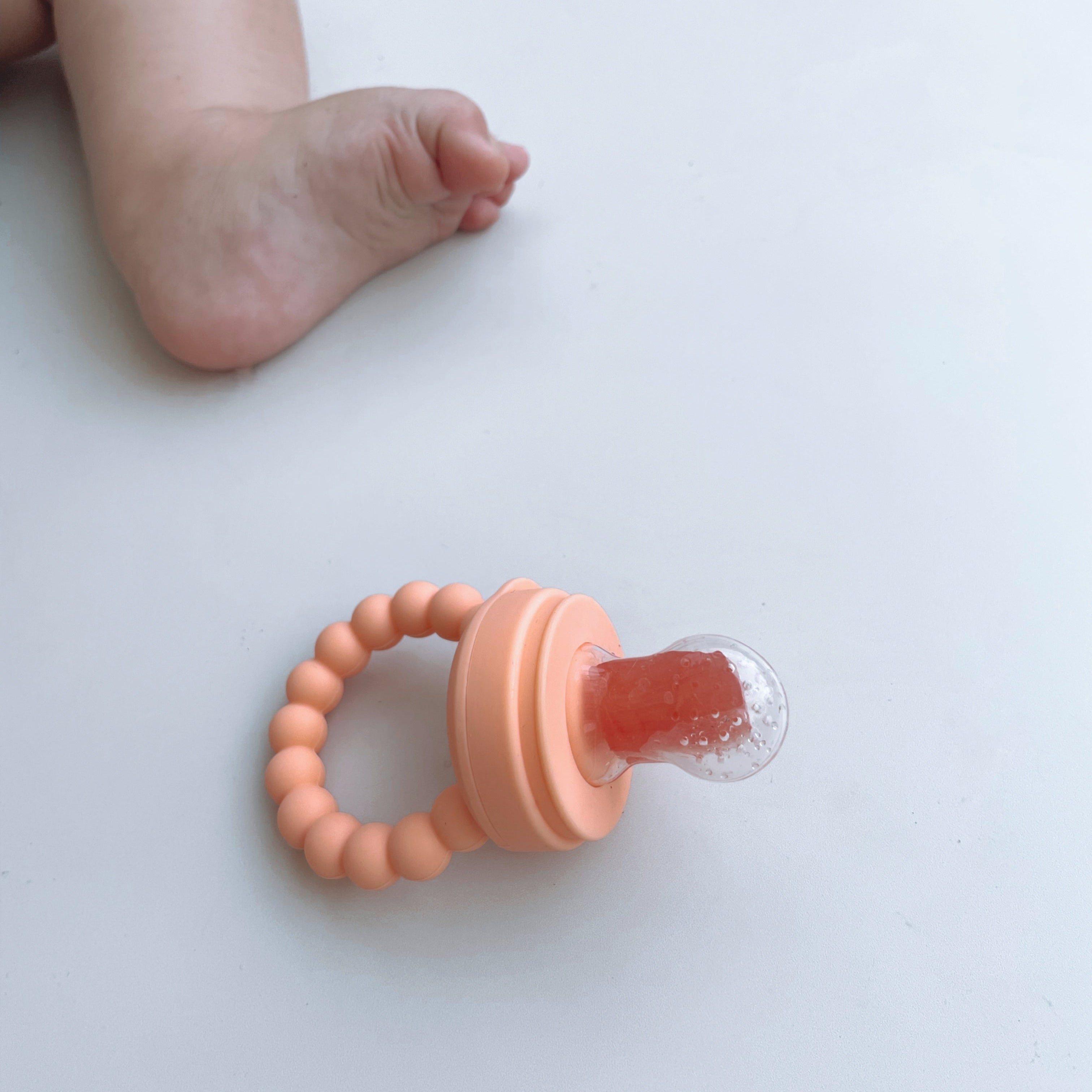 Apricot Silicone Feeder/Teether