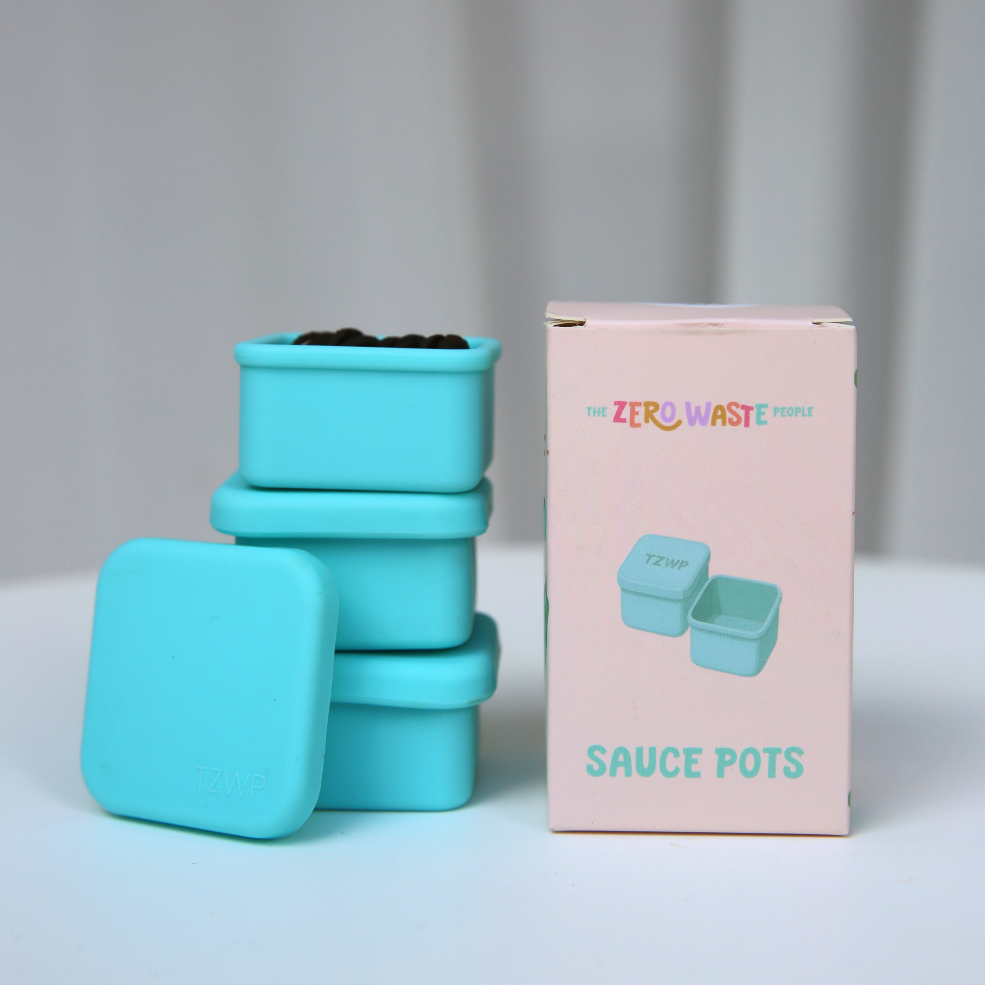 Aqua Sauce Pots