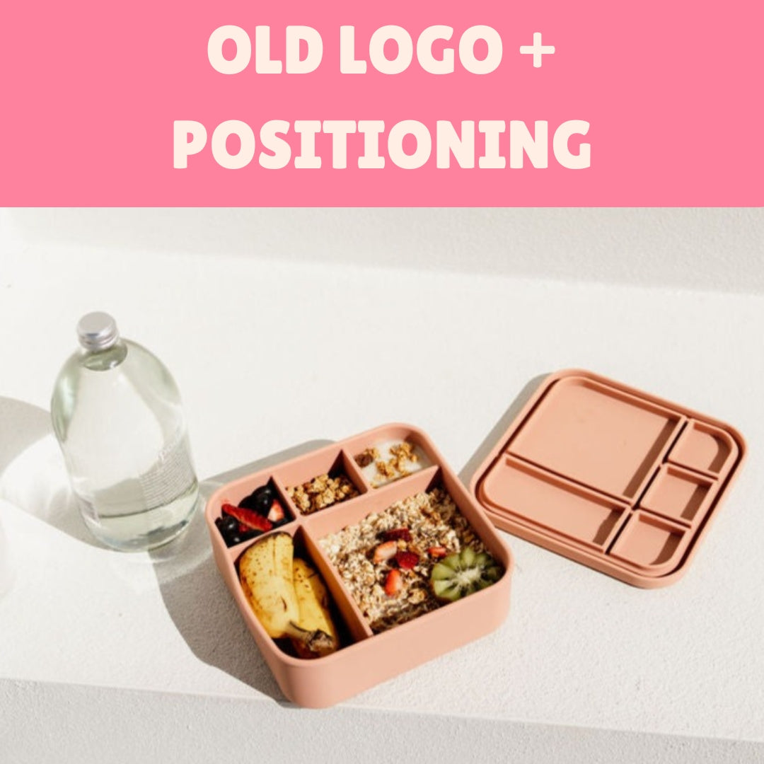 Dusty Pink Old Logo BIG Bento Lunchbox