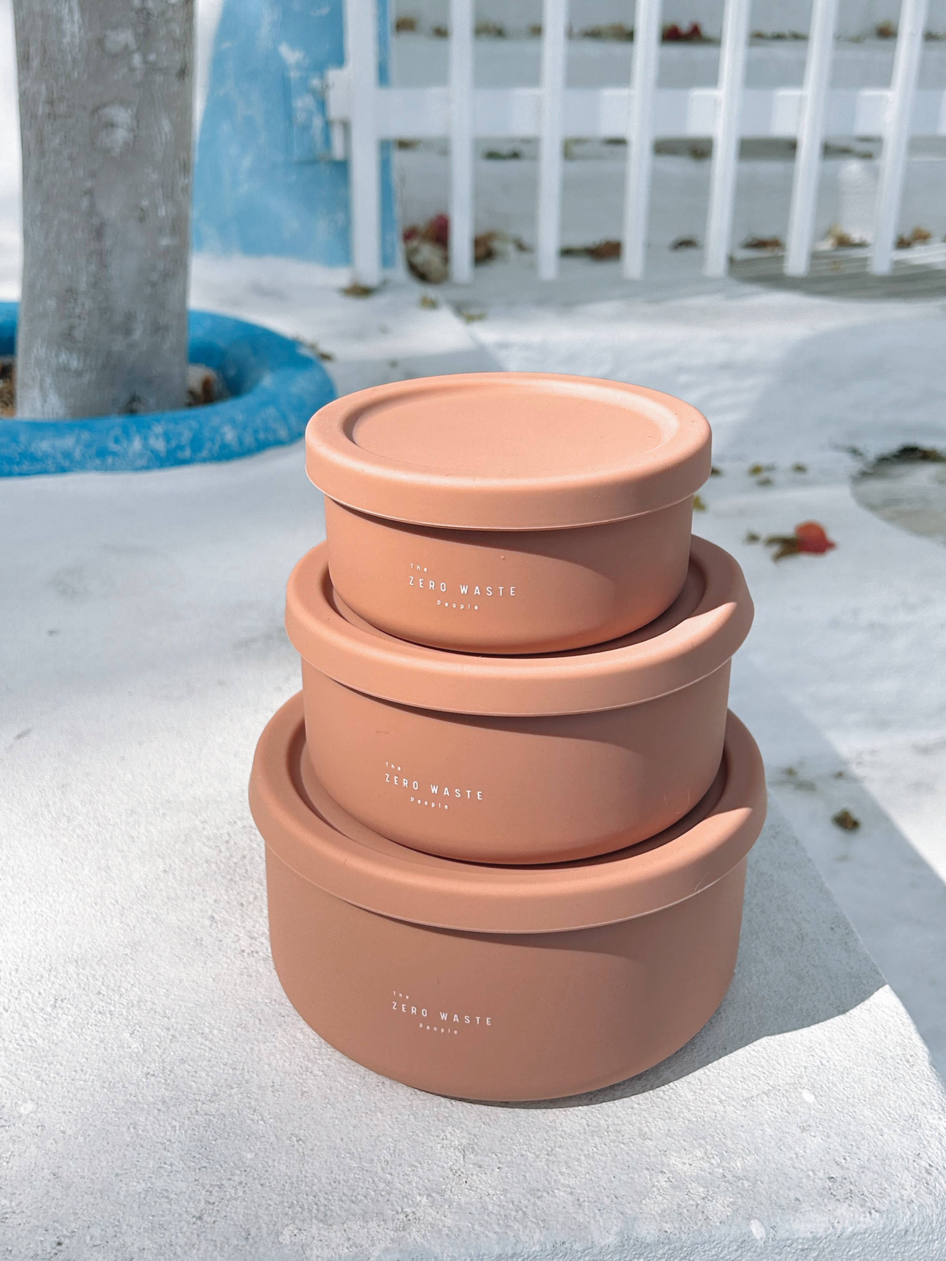 Dusty Pink Large Round Container