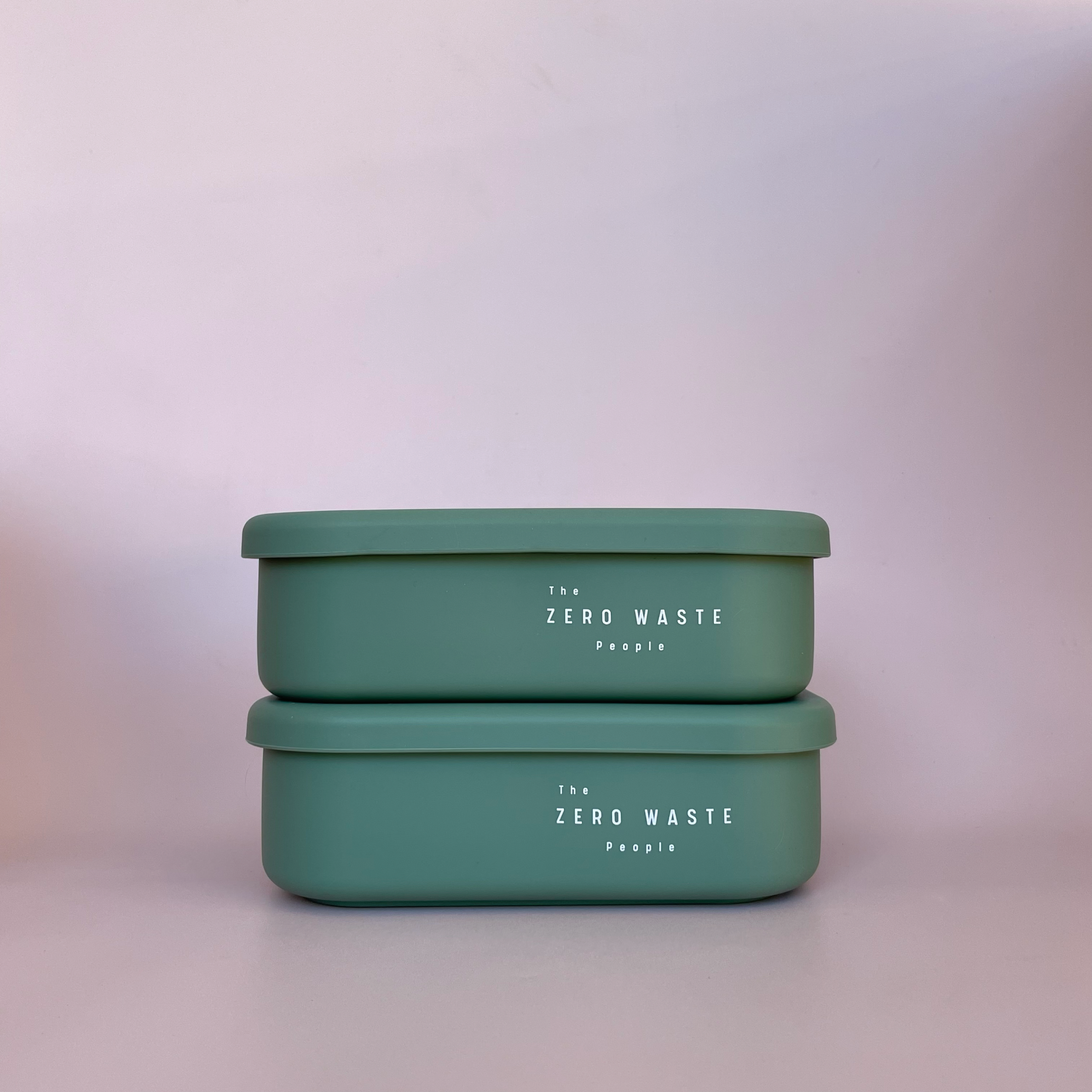 Sage Rectangle Silicone Container