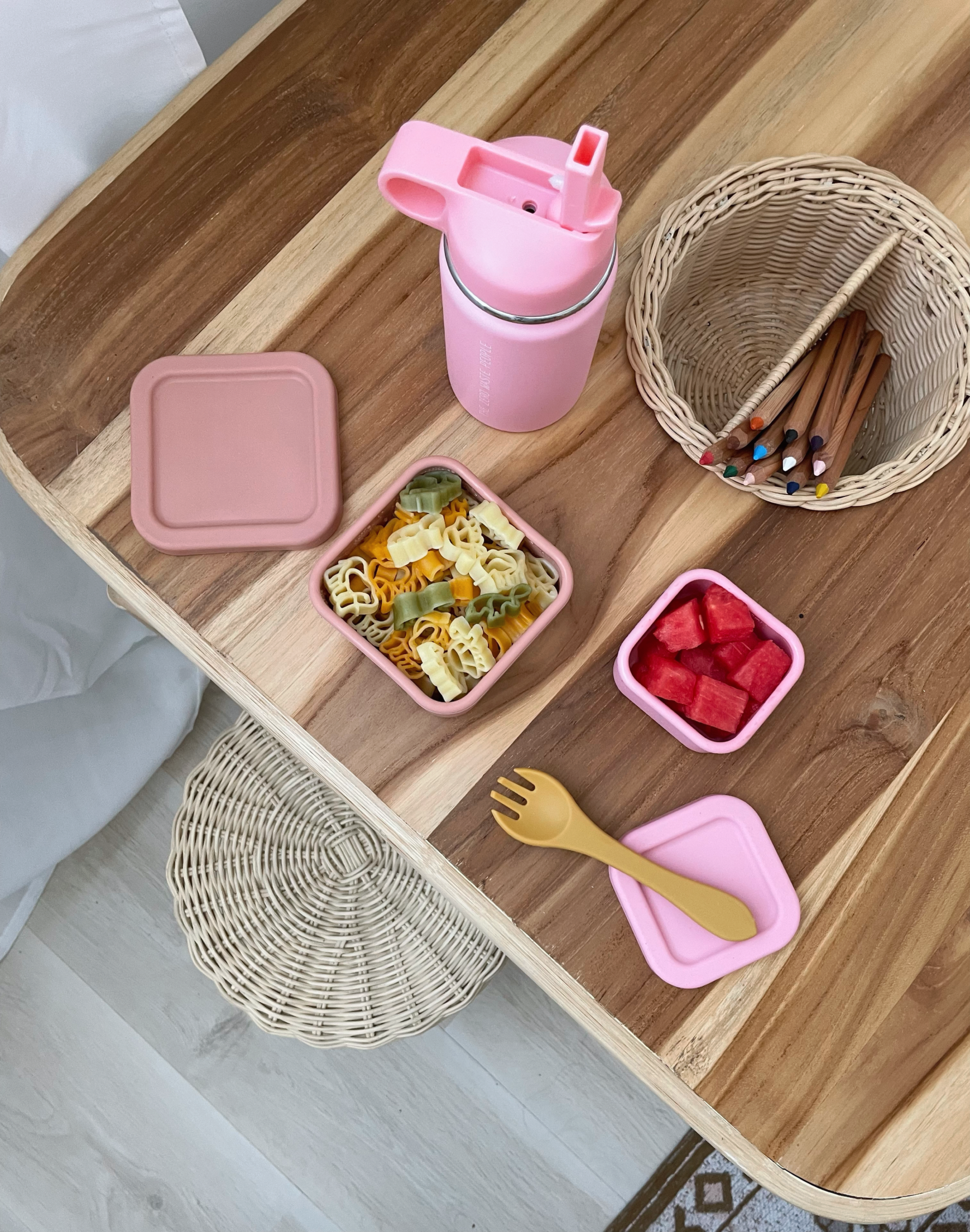 Dusty Pink Snack Container